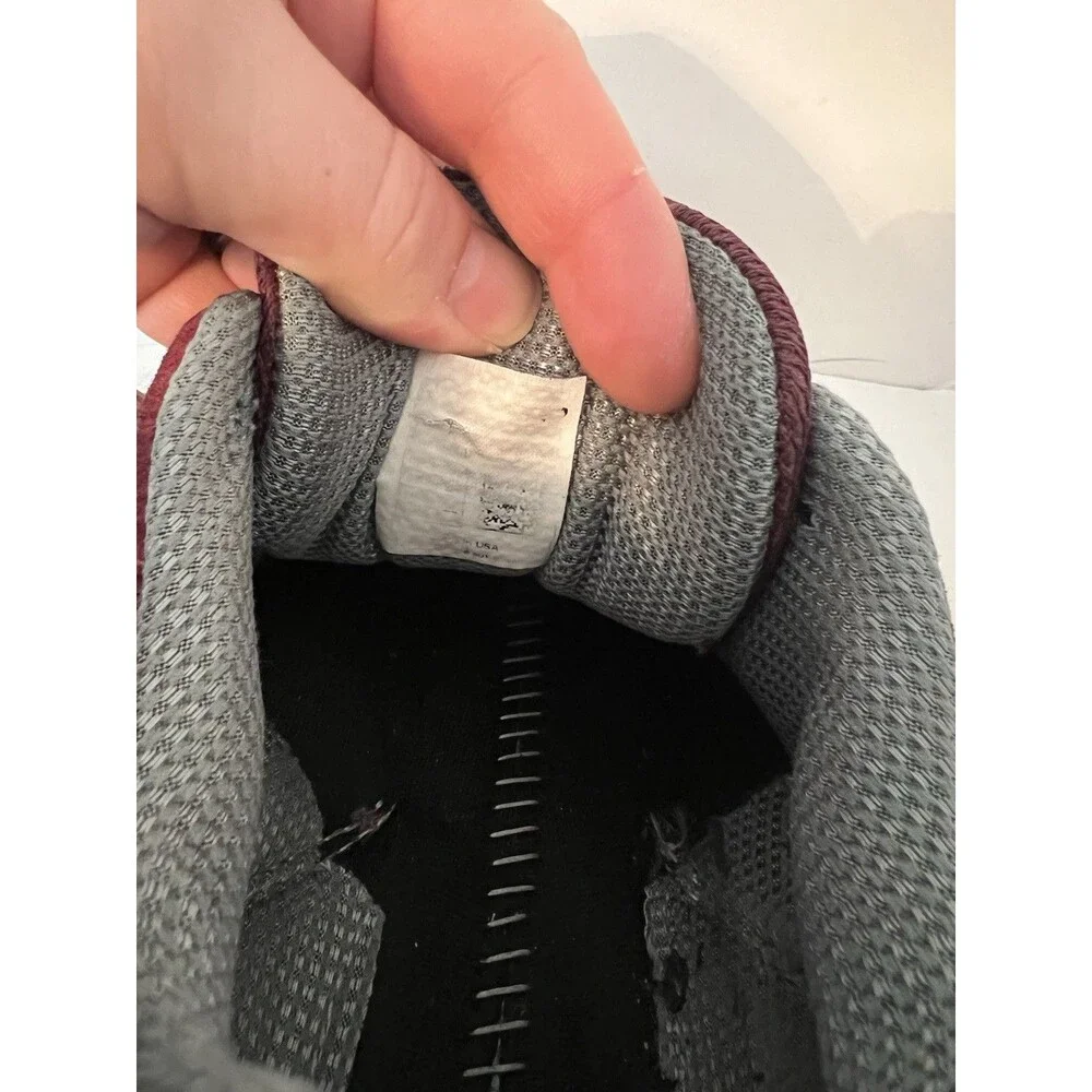 New Balance Shoes Mens 7.5 990v4 Burgundy Grey Sneakers Made in USA M990BU4 - Picture 10 of 11